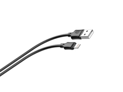 Techancy Cabo De Carregamento 3m Usb- Lightning Preto TB1672, Carregamento Rápido De 2,4 A, Carregamento De Longo Alcance 3m