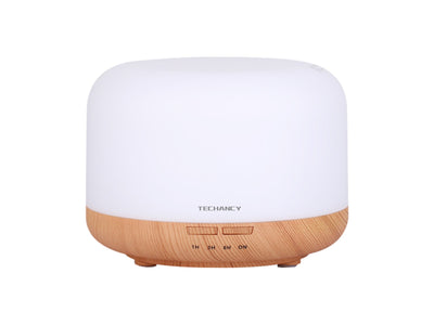 Difusor de aromaterapia Techancy, LD3911, com função humidificador, branco + grão de madeira