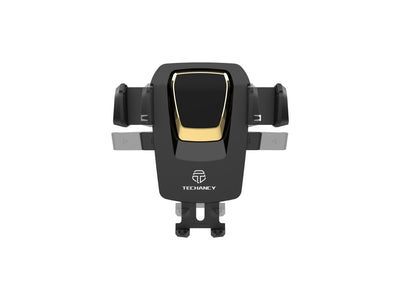 Techancy Suporte Para Telemóvel Com Ventosa Para Automóvel Preto/Dourado Ti2188, Bloqueio Com Um Toque, 4-7,2 Polegadas