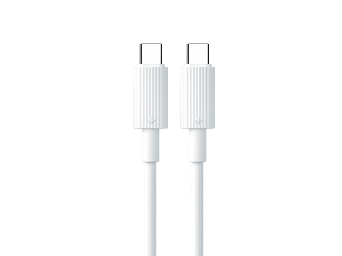 Techancy Cabo Pd De Carregamento Rápido 1m Branco TB1769,Tipo-C Para Tipo-C, 60w Compatível Com Computadores Portáteis
