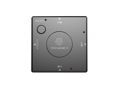 Techancy HDTV Hub 3 portas, TL7326, comutação com um toque 1080P, preto