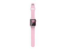 Pulseira de silicone para relógio Techancy, KC2115, com protetor de ecrã, compatível com Apple Watch 38 mm, rosa