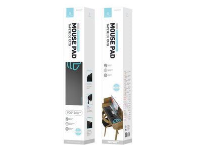 Tapete para rato Techancy 40 x 90 cm, TW2775, borracha antiderrapante, adequado para jogos de PC, preto