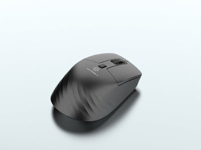 Techancy Rato Sem Fios 2.4G TJ6124 com Recetor USB, Plug and Play, Botoes Silenciosos, DPI 800/1200/1600, Preto