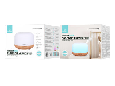 Difusor de aromaterapia Techancy, LD3911, com função humidificador, branco + grão de madeira