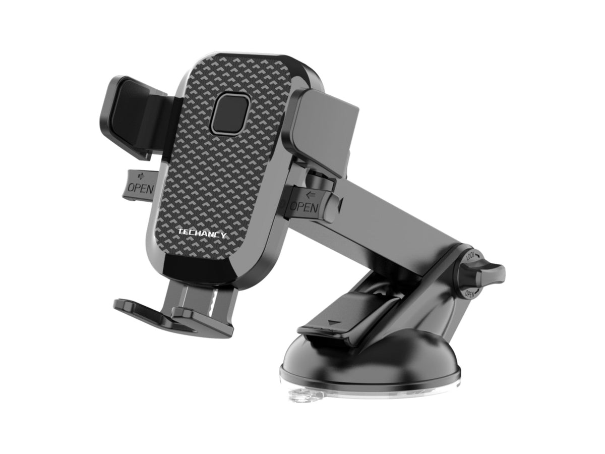 Techancy Suporte Para Telemóvel Para Automóvel, Ti2294 , Material Abs De Alta Resistência, Telemóvel De 4-6,8 Polegadas