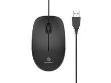 Techancy Rato Com Fios Usb Preto TJ6109, 1,35 M Plug And Play, 1000dpi, Design Ergonómico Da Roda De Deslocamento Antiderrapante.