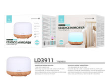 Difusor de aromaterapia Techancy, LD3911, com função humidificador, branco + grão de madeira