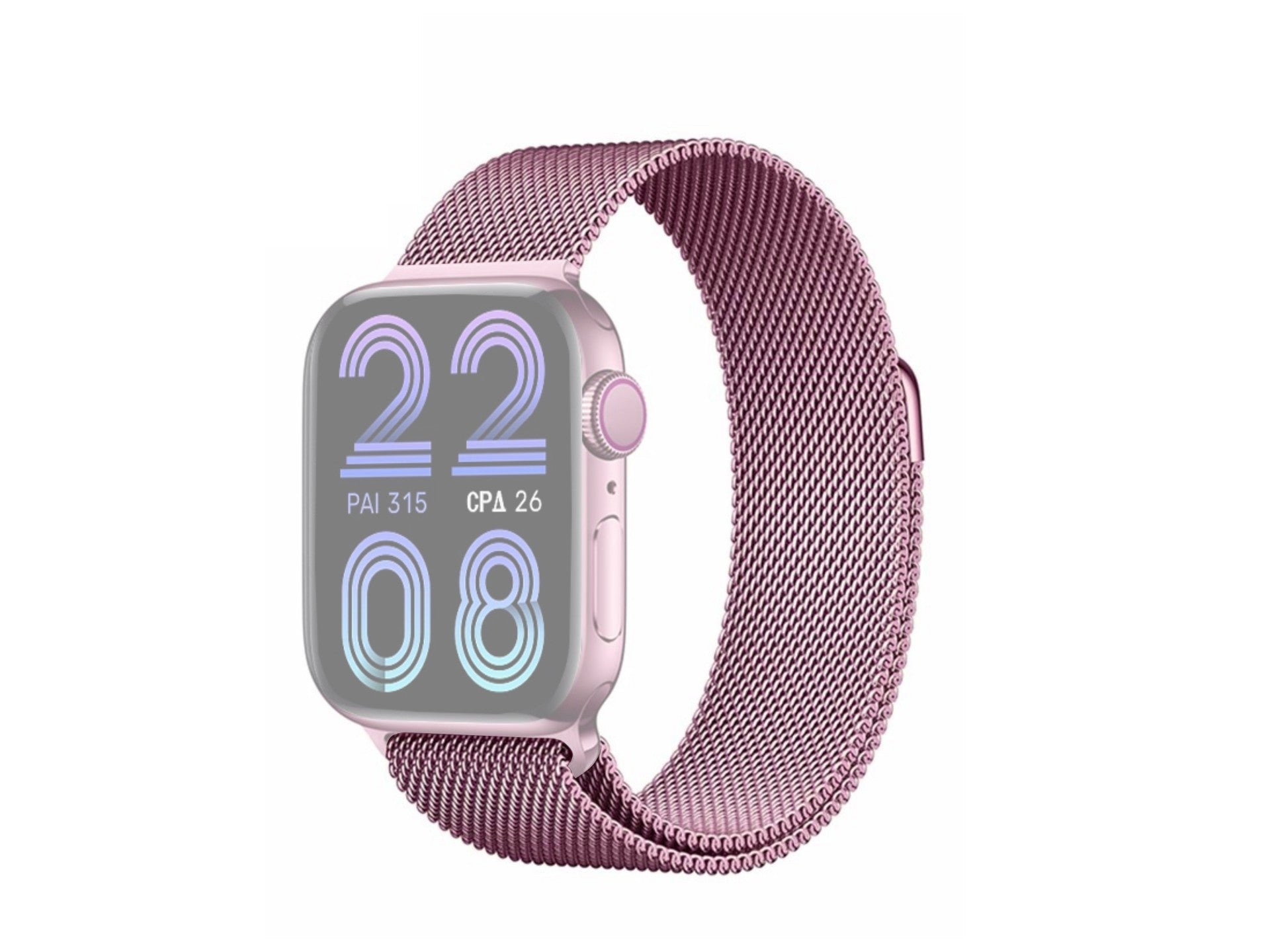 Techancy Faixa Metálica Magnética Rosa KC2123, Faixa De Substituição, Compatível Com Apple Watch Series: 49mm，