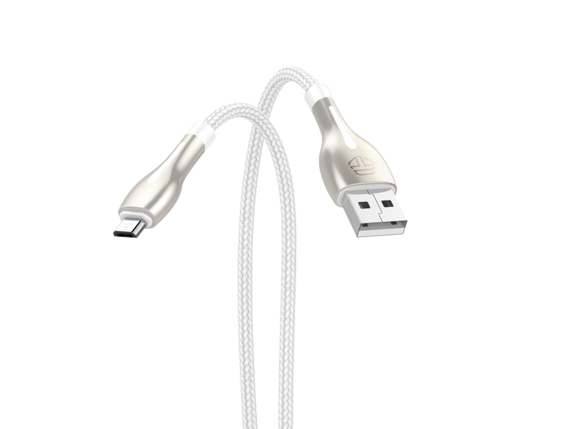 Cabo de dados USB-Micro Metal Techancy, TB1765, 1 m, 2,4 A, cinzento