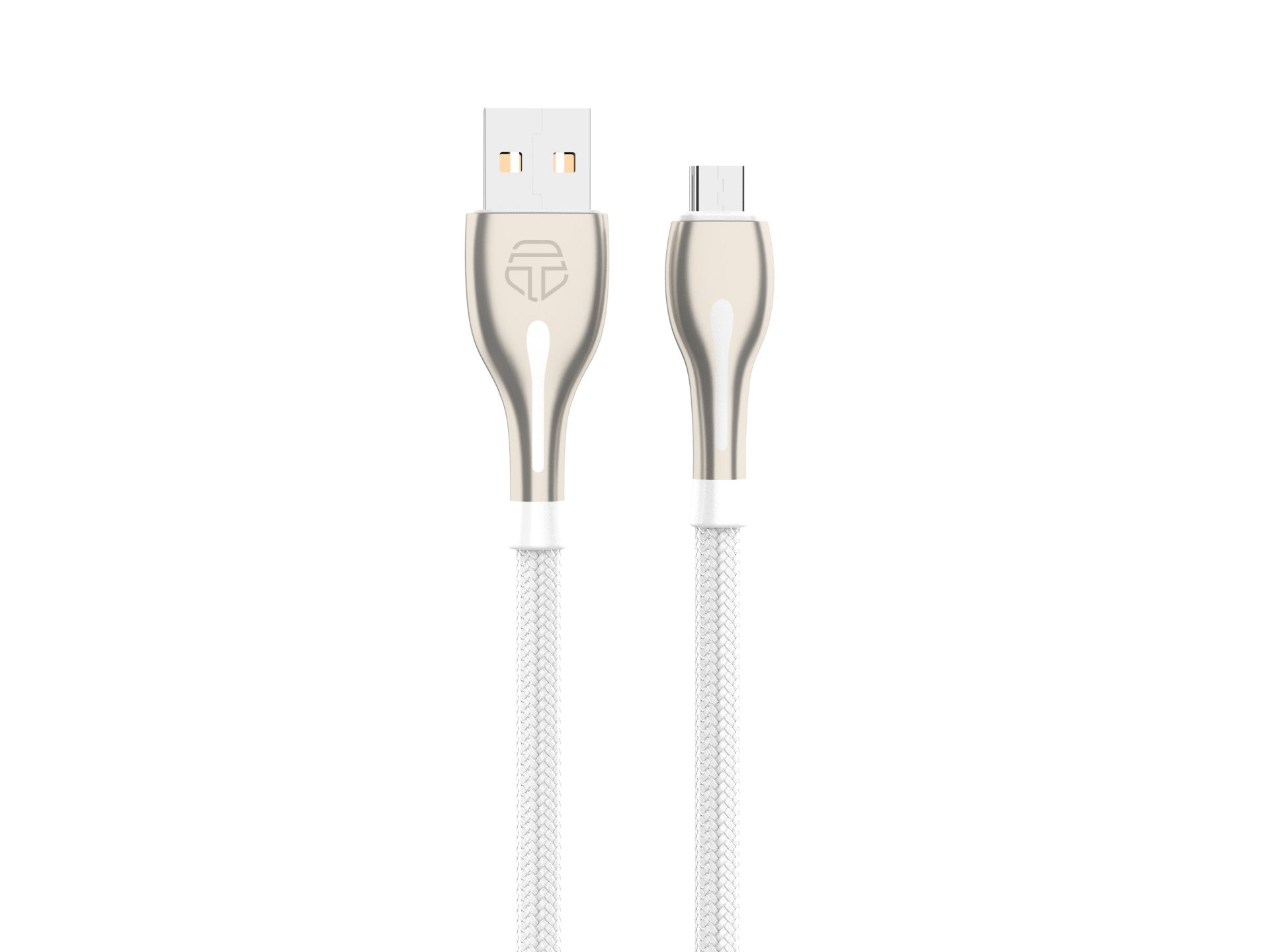 Cabo de dados USB-Micro Metal Techancy, TB1765, 1 m, 2,4 A, cinzento