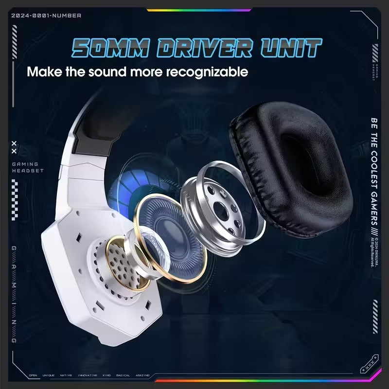 Surround Sound Wireless Gaming Headset Tri-Mode CTN