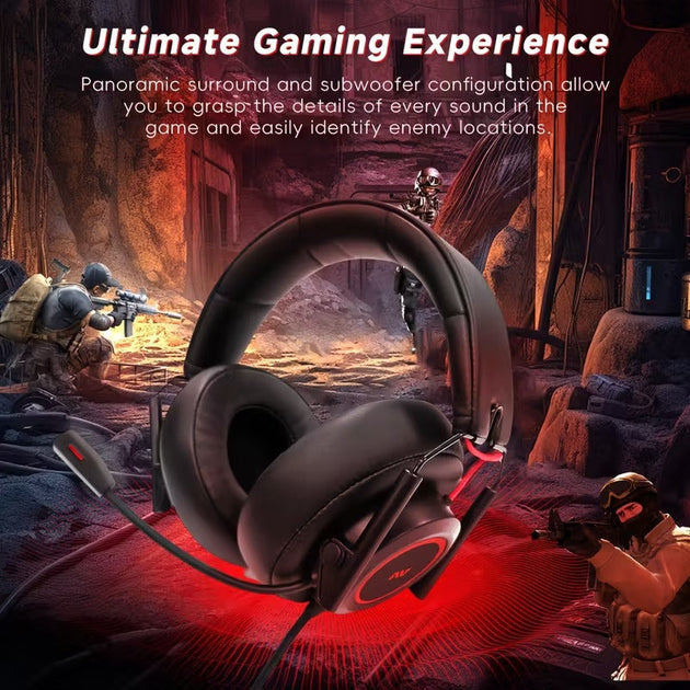 Gaming Headset with Mic Wired Over-Ear CTN