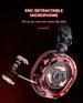 Wireless Gaming Headset with Surround RGB Noise Reduction Mic CTN