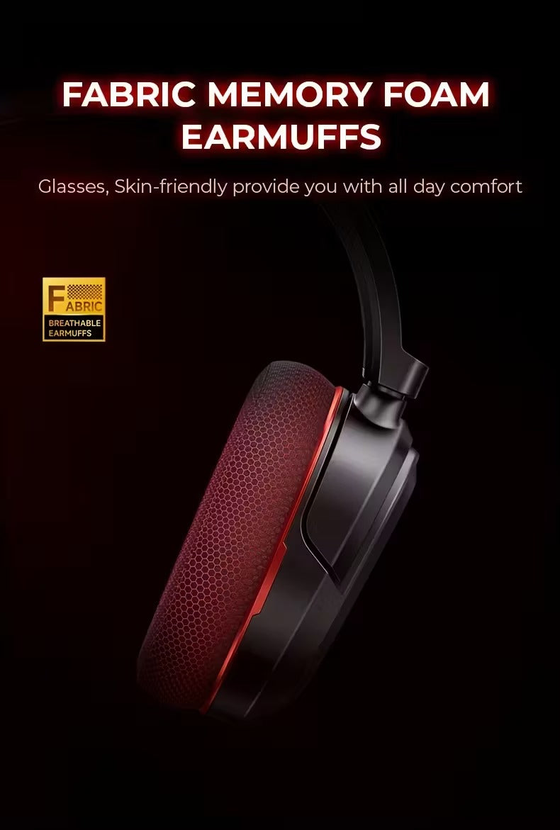 Wireless Gaming Headset Surround Sound RGB Mic CTN