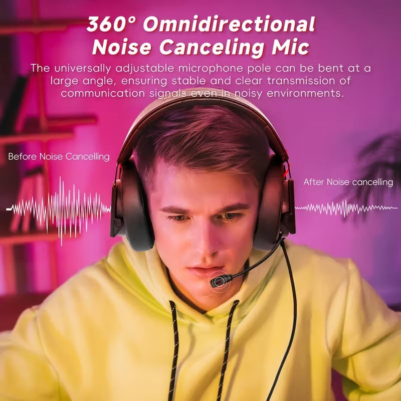 Gaming Headset with Mic Wired Over-Ear CTN