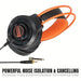 Studio Monitor Headphones Orange & Black Closed-Back Design CTN