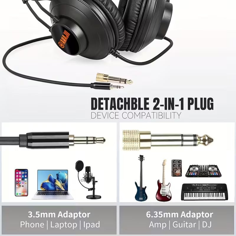 Wired Studio Monitor Headphones for Recording CTN