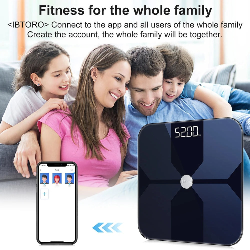 Body Fat Scale Smart Digital WiFi Bluetooth OBA