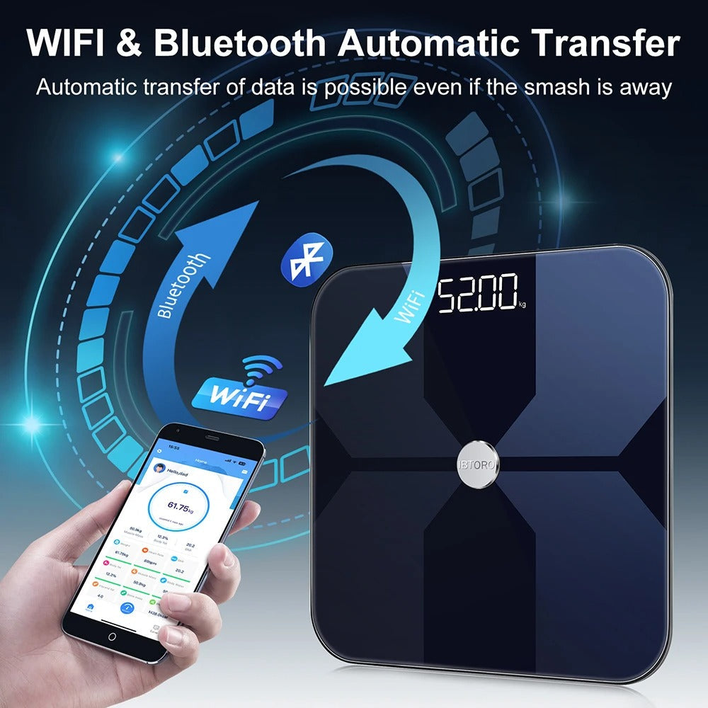 Body Fat Scale Smart Digital WiFi Bluetooth OBA