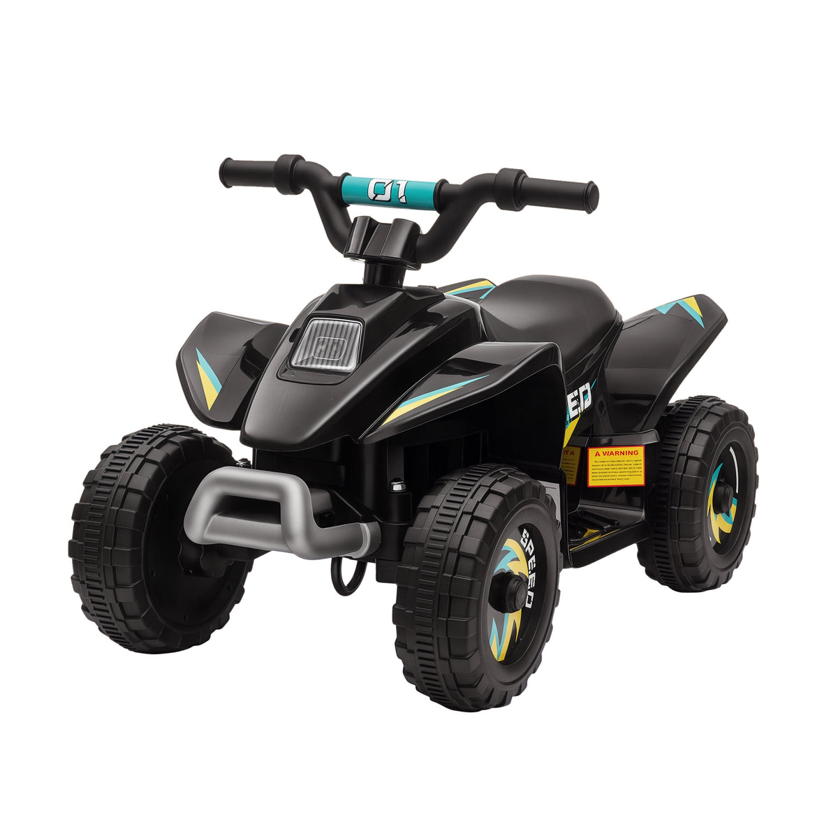 Quad électrique pour enfants 18-36 mois véhicule à batterie 6V avec marche avant et arrière 72 x 40 x 45,5 cm noir