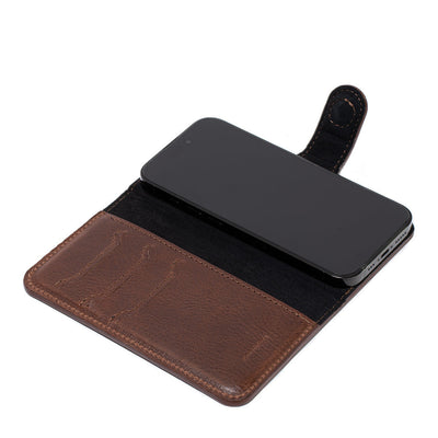 Leather Folio Case Wallet for iPhone 16 Series with MagSafe - Classic 4.0