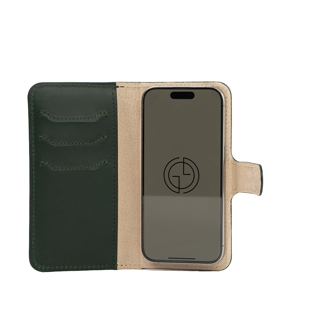 Leather Folio Case Wallet for iPhone 16 Series with MagSafe - Classic 4.0