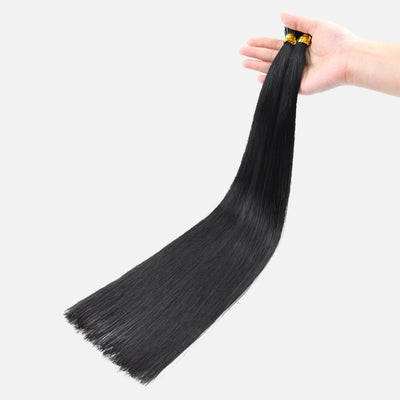 Jet Black (1) I-Tip Hair Extensions (50g-100g)