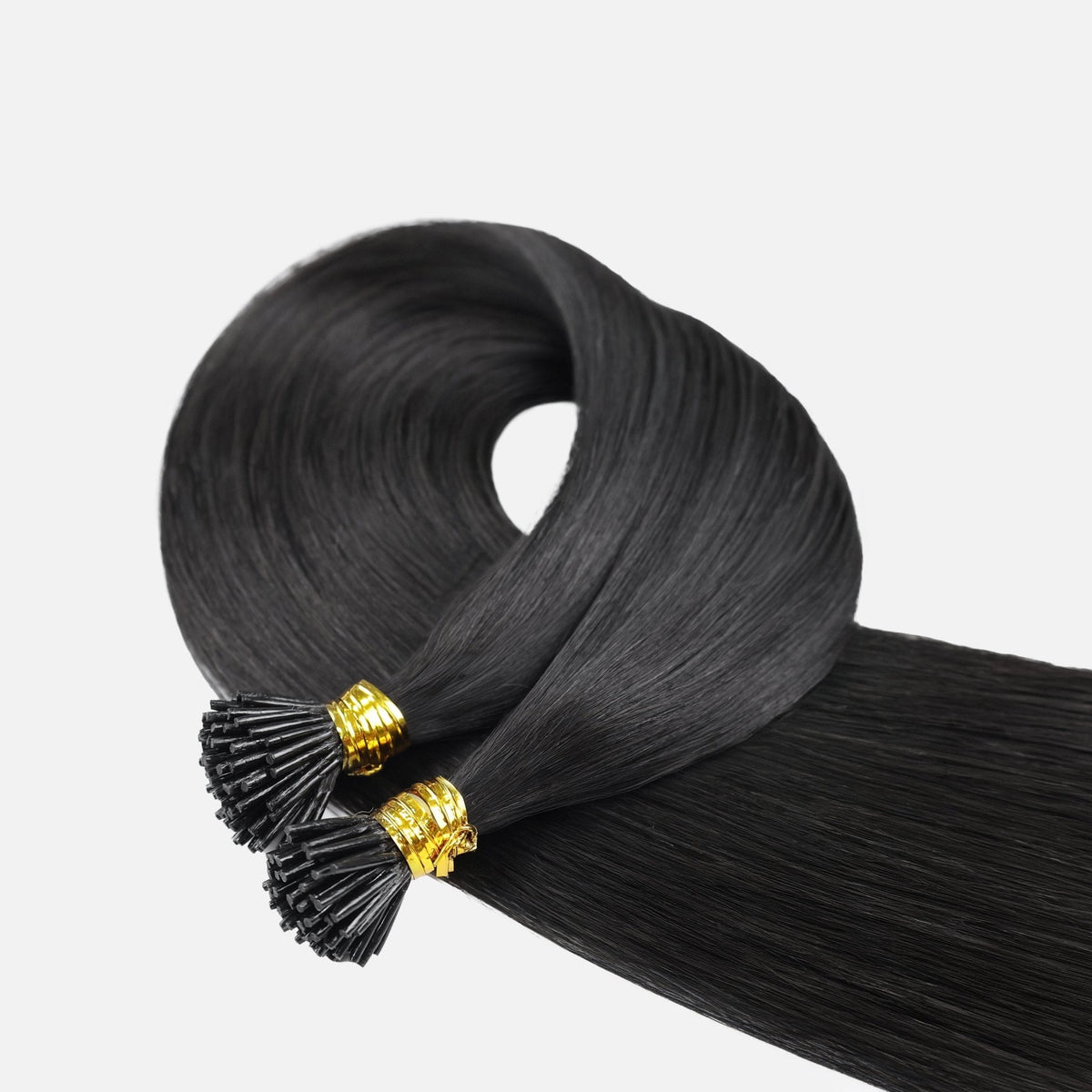 Jet Black (1) I-Tip Hair Extensions (50g-100g)