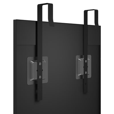 Miroir Mural Rectangulaire Sur Porte Grand Miroir Decoratif Pour Chambre En Verre Trempé 110 x 40 cm Noir
