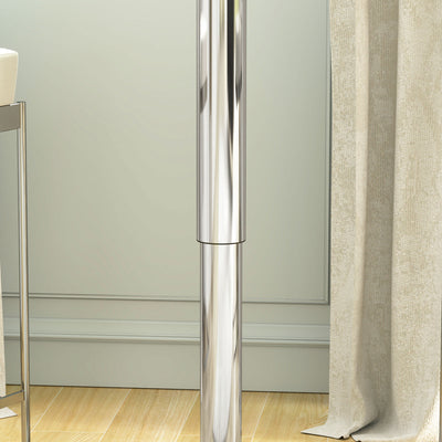 Table de Bar Table Bistro Mange-debout Hauteur réglable 67-93 cm Ø 63 cm Plateau pivotant 360° métal blanc
