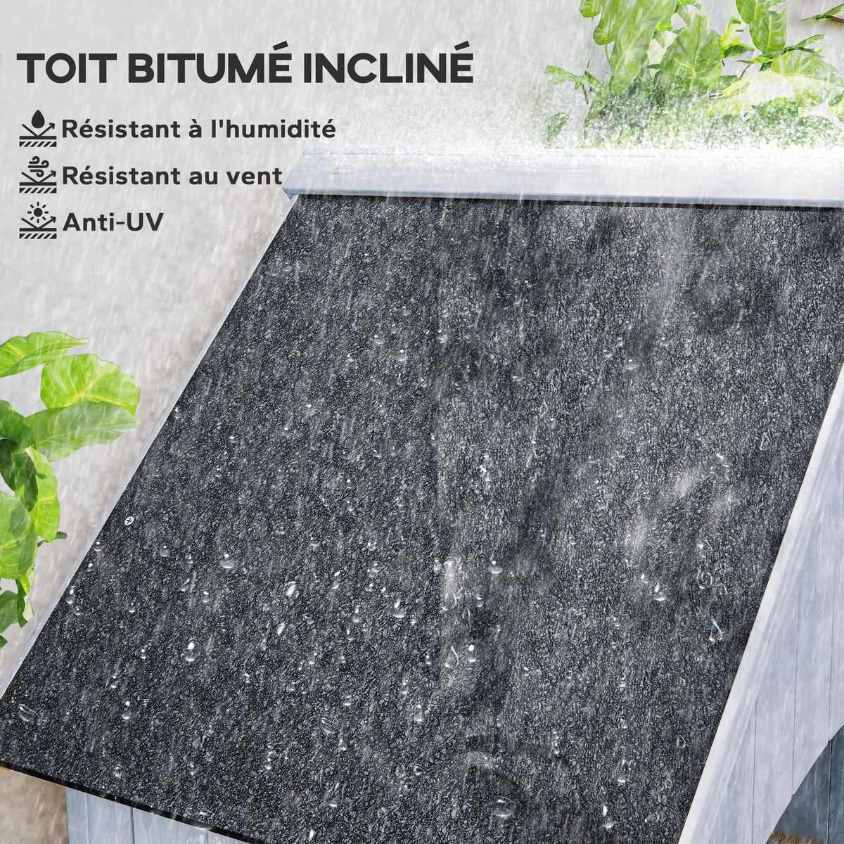 Abri de jardin en bois cabane de jardin exterieur armoire de jardin avec toit bitumé 3 étagères porte avec loquet rangement et stockage extérieurs pour terrasse 77,5 x 54,2 x 179,5 cm blanc