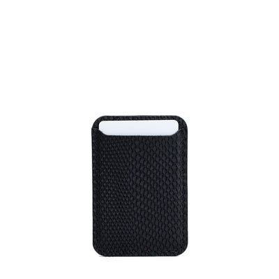 Leather Wallet compatible with MagSafe - Embossed Snake Print