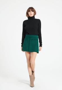Pull col roulé femme en cachemire noir - LILLY 15