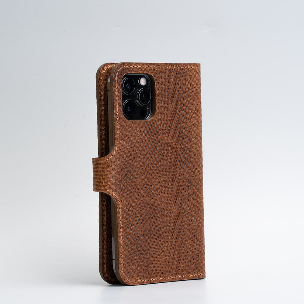 Full-Grain Leather Folio Case Wallet for iPhone 12/13 Series with MagSafe - Classic 4.0