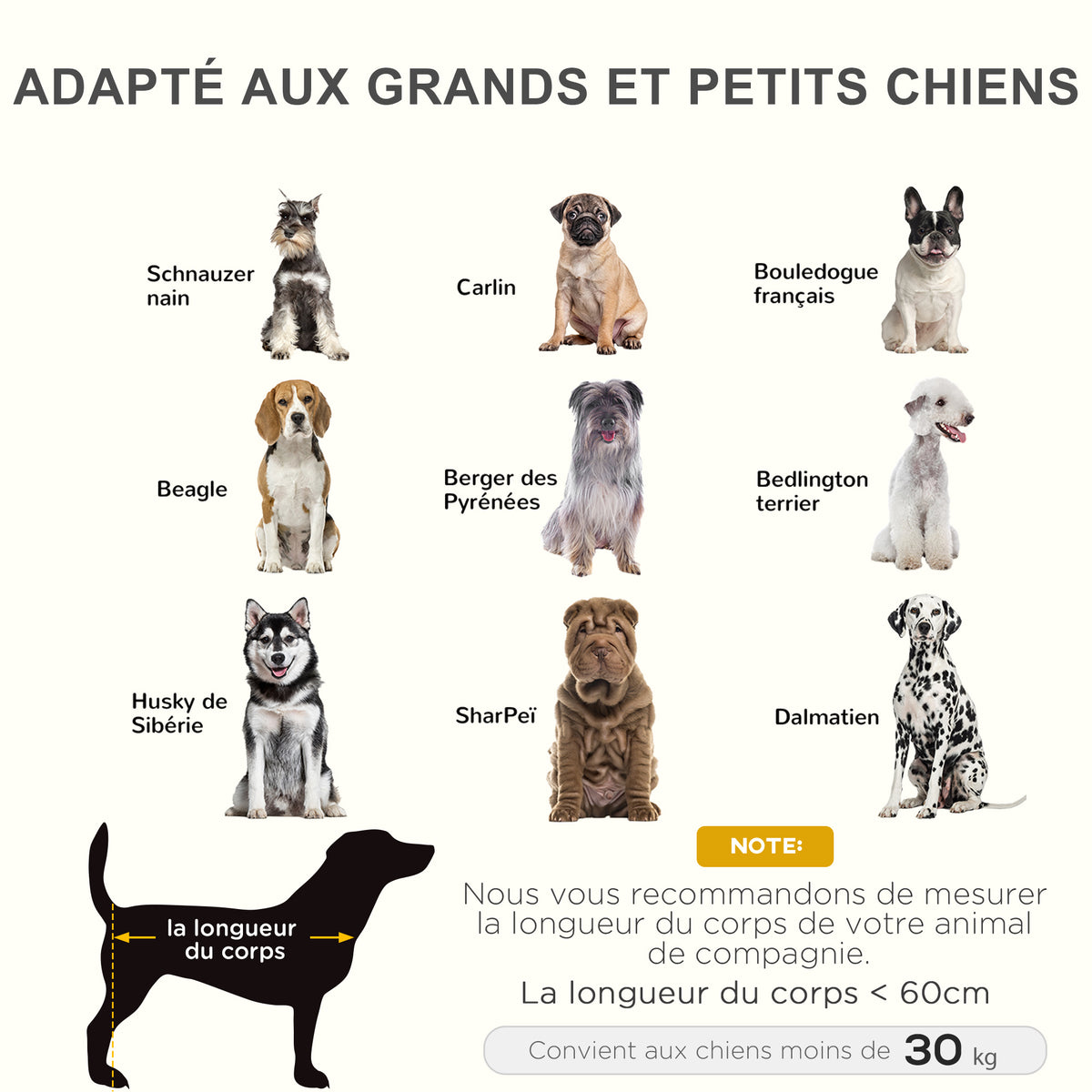 Lit sur pieds lit pour chien chat lit de camp lit surélevé animaux grand confort tissu Oxford textilène micro-perforé métal 92L x 76l x 18H cm café