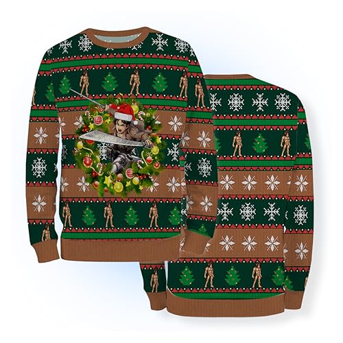 AOT Eren Yaeger Rage Epic Christmas Sweater