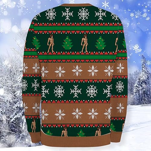 AOT Eren Yaeger Rage Epic Christmas Sweater