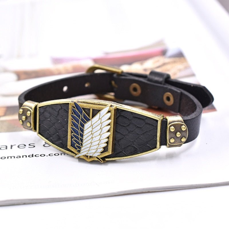 Attack on Titan Gold Style Bracelet