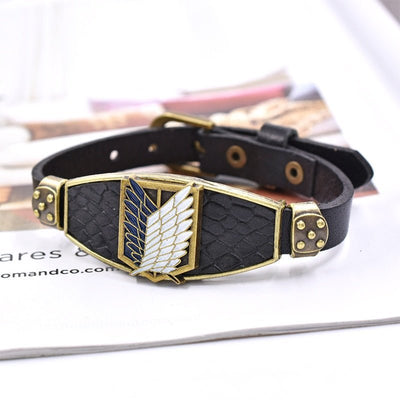 Attack on Titan Gold Style Bracelet