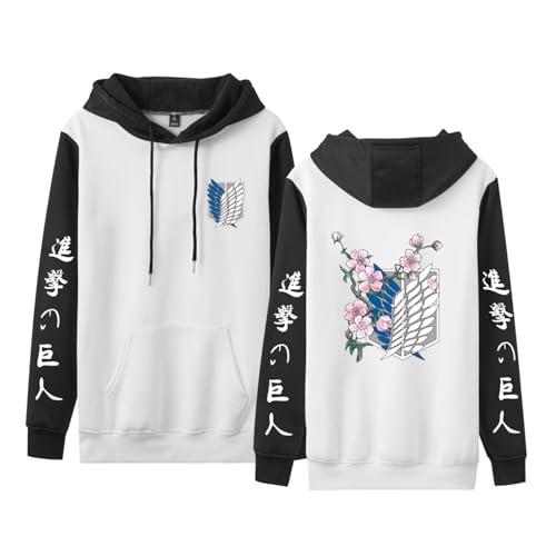 Attack on Titan Sakura Style Emblem Bi-Color Hoodies