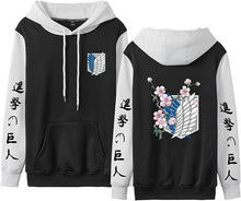Attack on Titan Sakura Style Emblem Bi-Color Hoodies