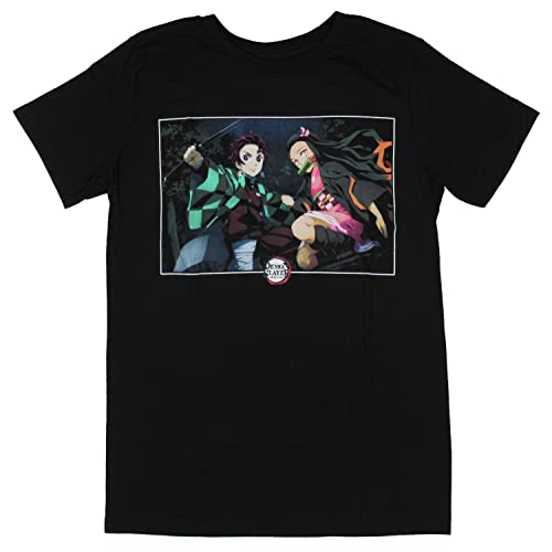 Demon Slayer Kamado Siblings Epic Pose T-Shirt MAOKEI