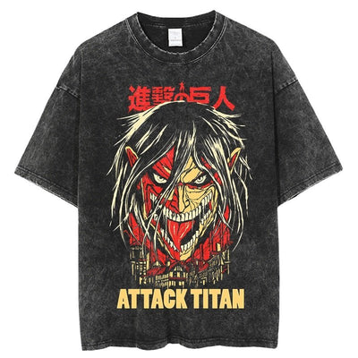 Eren Titan 3D Head Vintage Shirt
