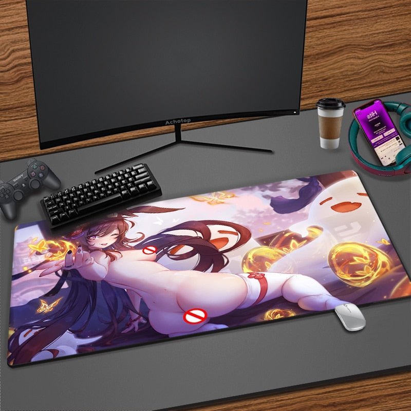 Tapis de clavier Genshin Impact style ecchi 1