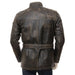 MENS VINTAGE LEATHER JACKET CANAAN - L
