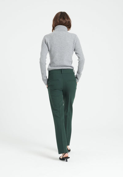 Pull col roulé femme en cachemire gris clair - MIA 5