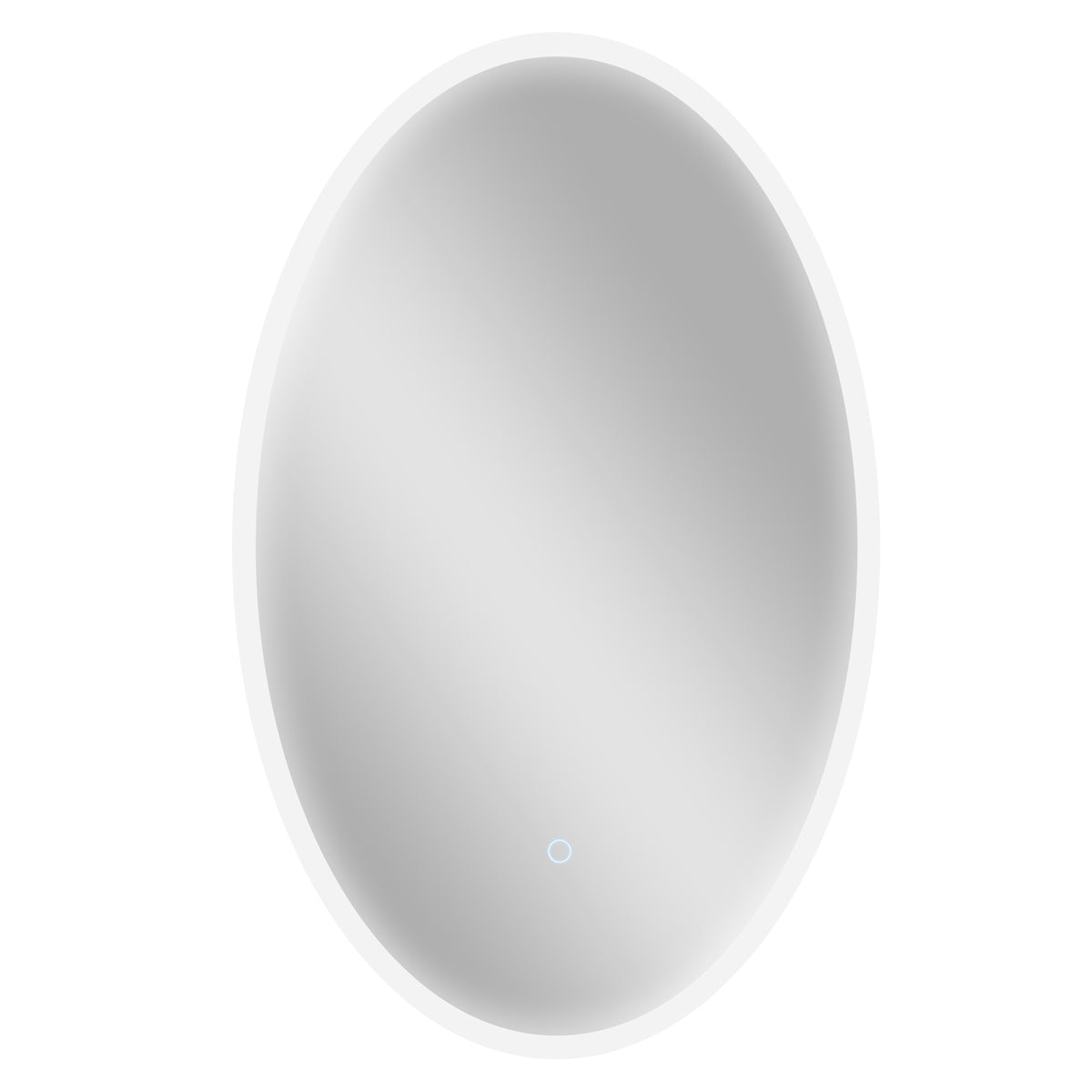 Miroir salle de bain avec éclairage 80 x 50 cm, miroir LED ovale, anti-buée, 3 couleurs lumière, dimmable, transparent