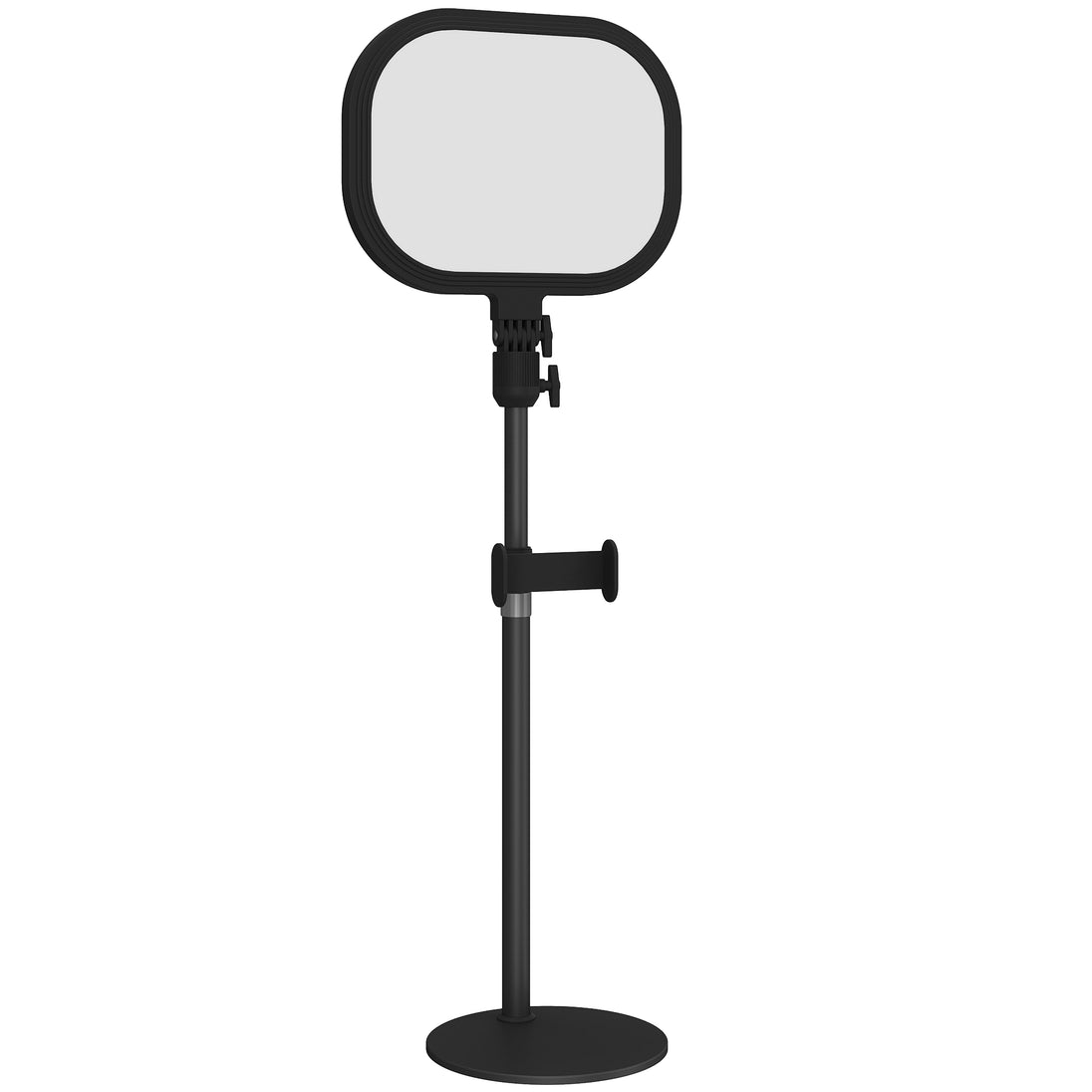 Lampe de bureau LED dimmable 5 modes de couleur 10 niveaux de luminosité port USB minuterie support pour téléphone noir Aosom