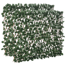 Haie artificielle feuilles murale brise-vue 2 panneaux longueur ajustable 295 x 70 cm treillis extensible en PE vert